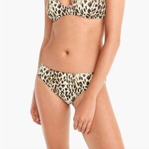 J. Crew Underwire Bikini in Leopard 32B Top, Small Bottom NWT